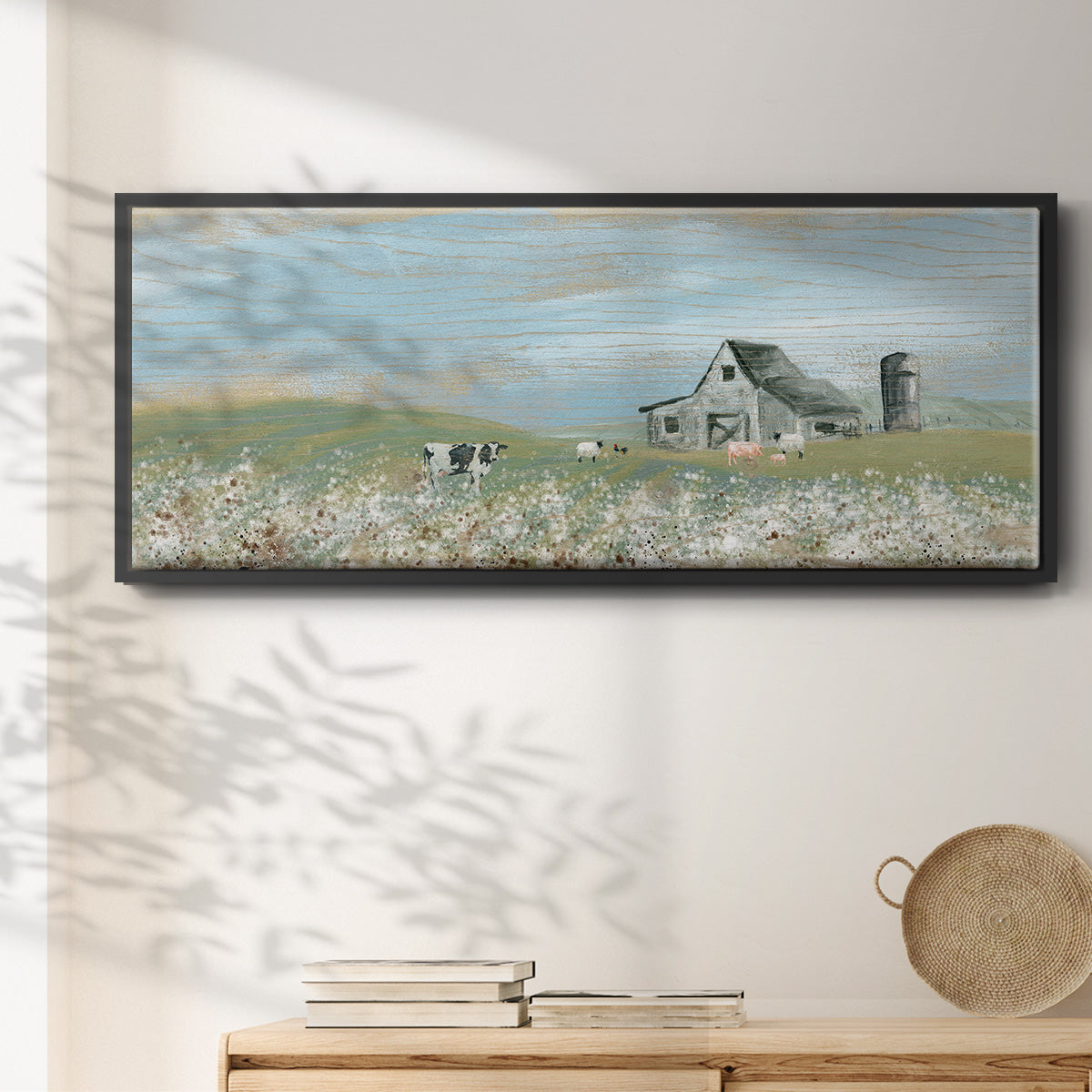 Cotton Fields - Floater Framed Canvas Print