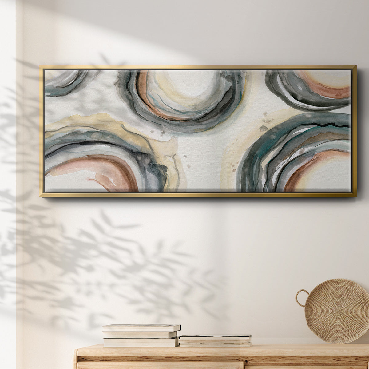 Elasticity - Floater Framed Canvas Print