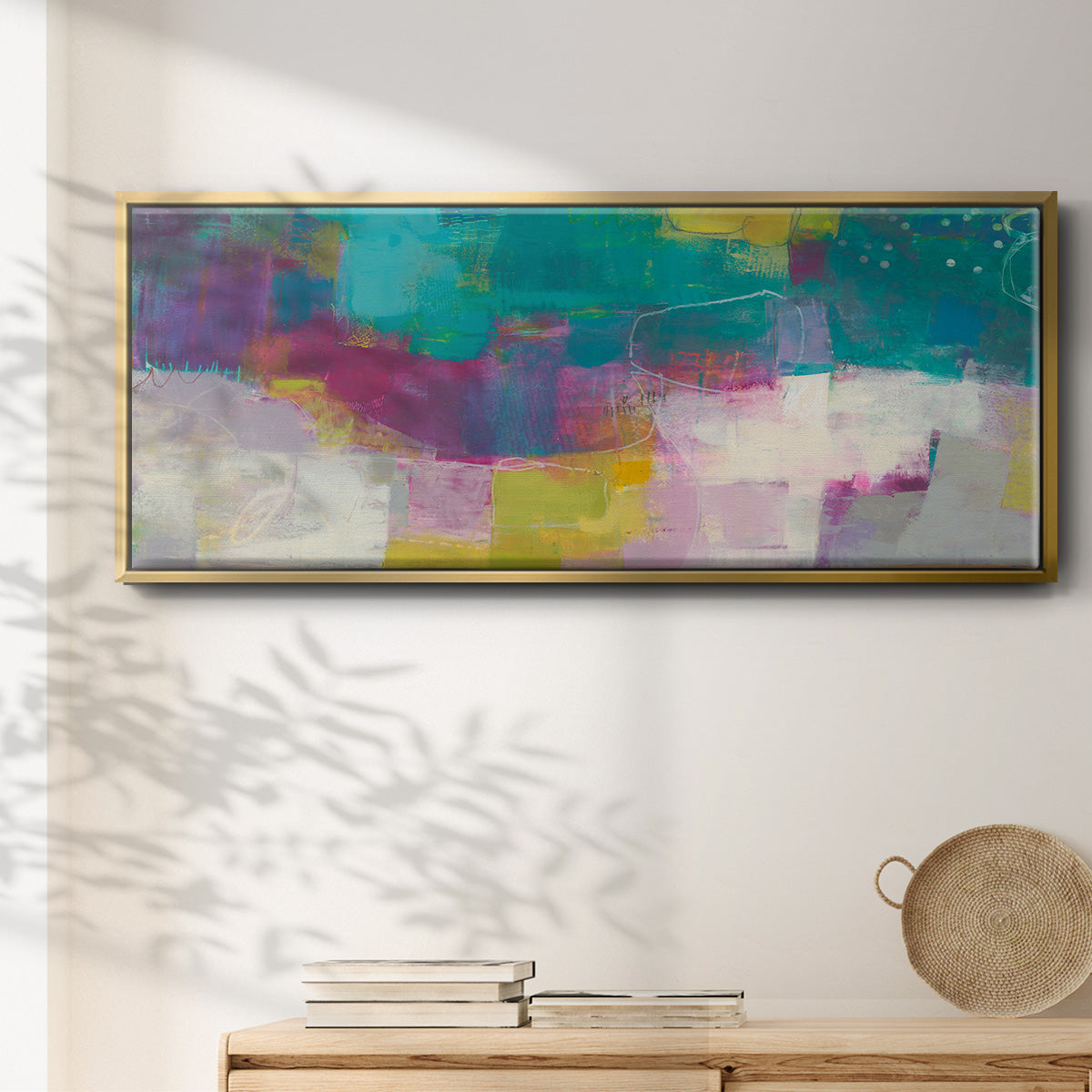 Loop I - Floater Framed Canvas Print
