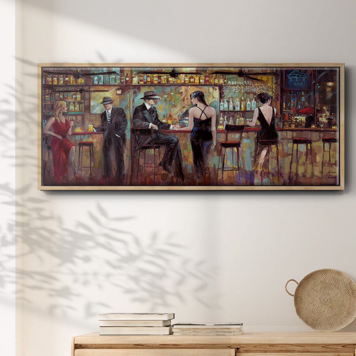 Happy Hour - Floater Framed Canvas Print