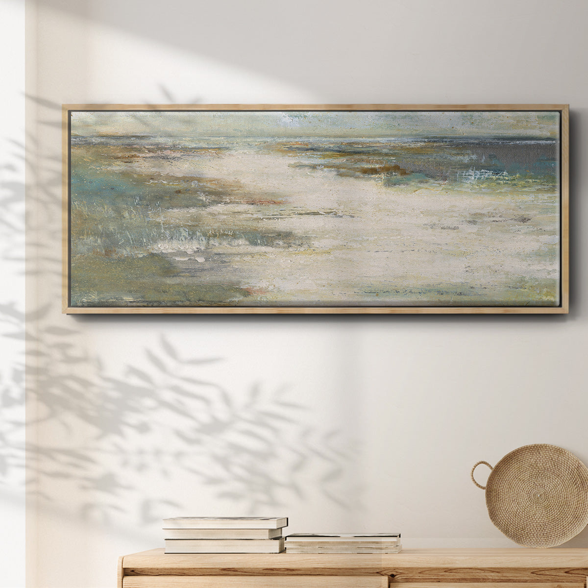 Misty Coast - Floater Framed Canvas Print