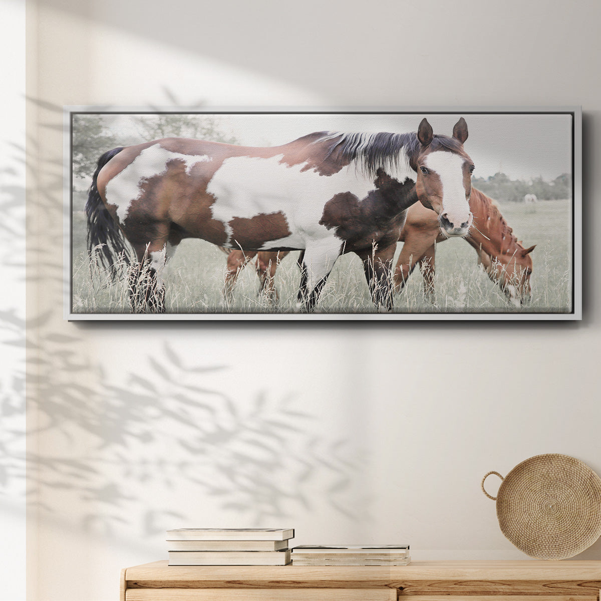 Grazin' - Floater Framed Canvas Print