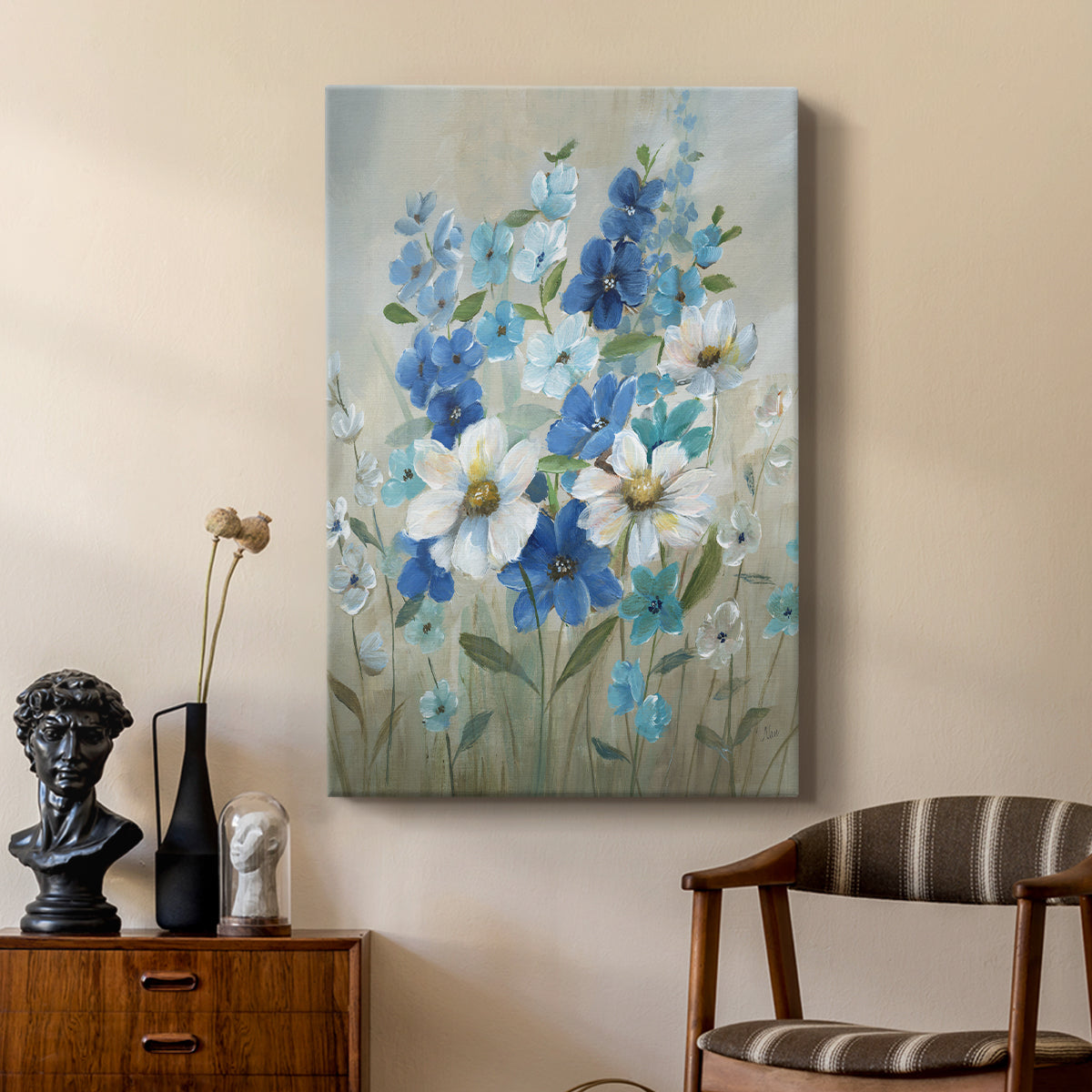 Blue Garden II - Canvas Art Print