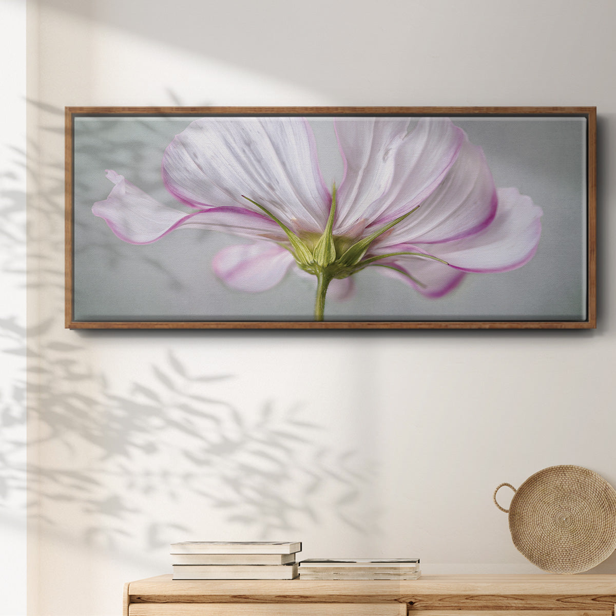 Textured Floral - Floater Framed Canvas Print