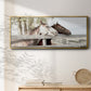 Friendly Visit - Floater Framed Canvas Print