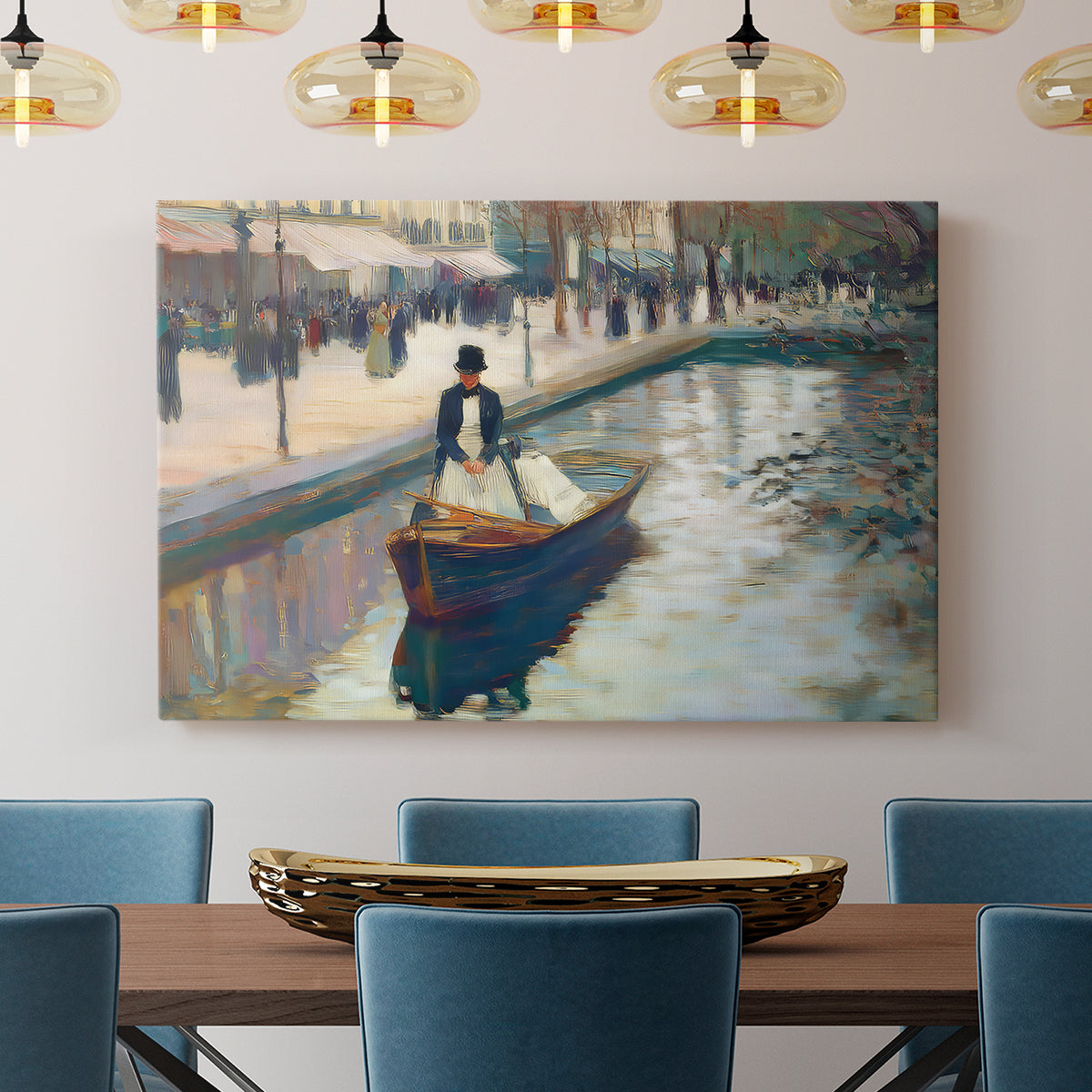 River Impression LXVII - Canvas Art Print