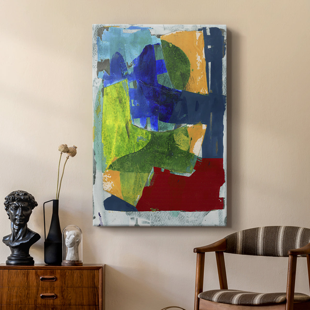 Brights Strokes II - Canvas Art Print