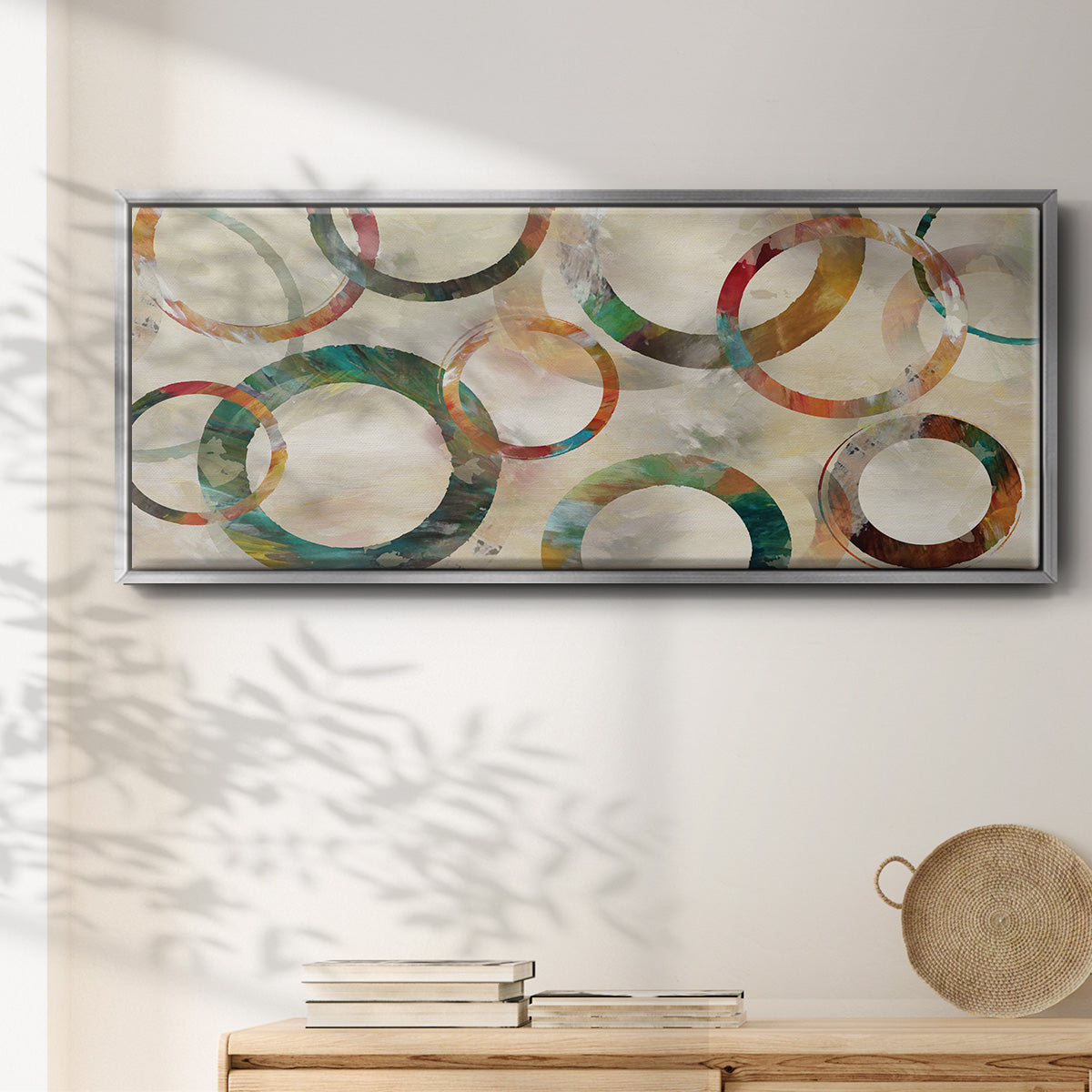 Rings Galore - Floater Framed Canvas Print