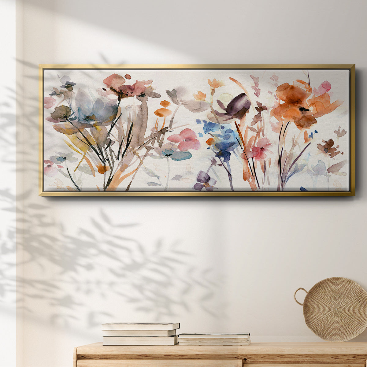Pop Garden - Floater Framed Canvas Print