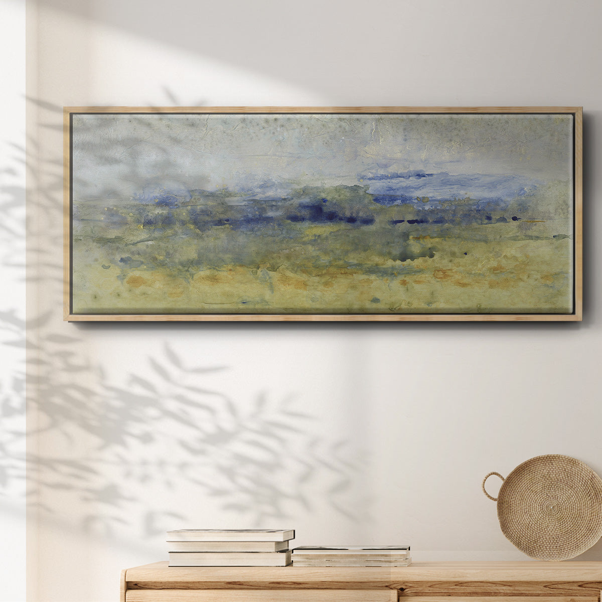 Open Terrain II - Floater Framed Canvas Print
