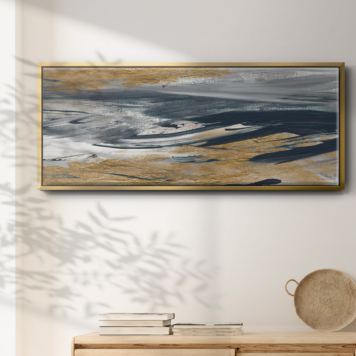 Tumultuous Navy - Floater Framed Canvas Print