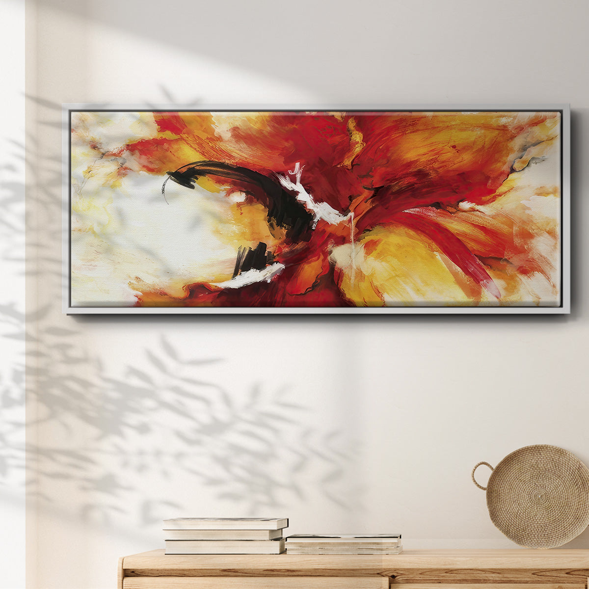 The Phoenix - Floater Framed Canvas Print