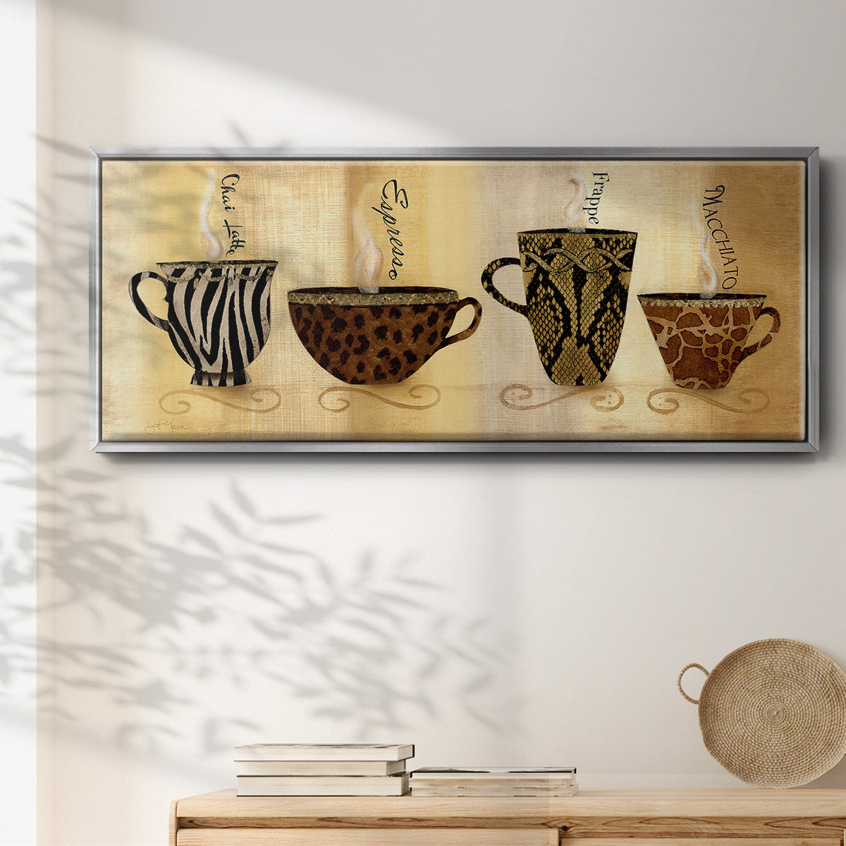 CafÃ© Exotica I - Floater Framed Canvas Print