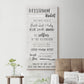 Bathroom Rules - Premium Gallery Wrapped Canvas - Ready to Hang