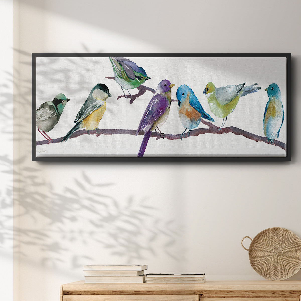 Colorful Spot - Floater Framed Canvas Print