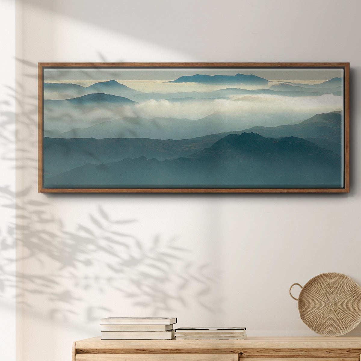 Above the Clouds - Floater Framed Canvas Print