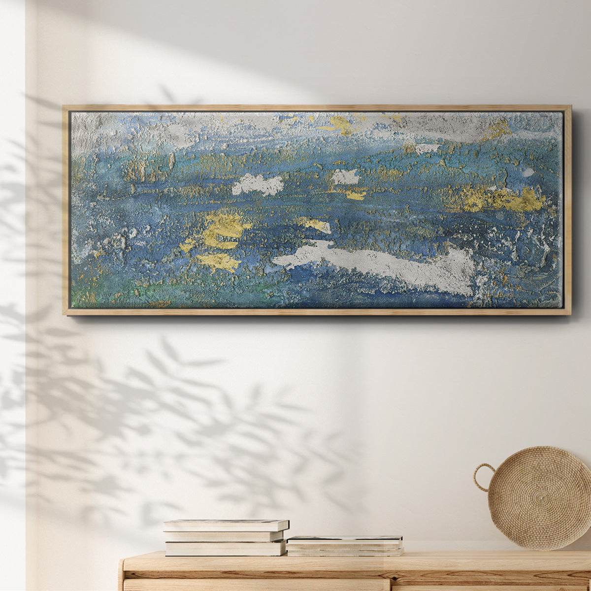 Sparkling Sea II - Floater Framed Canvas Print