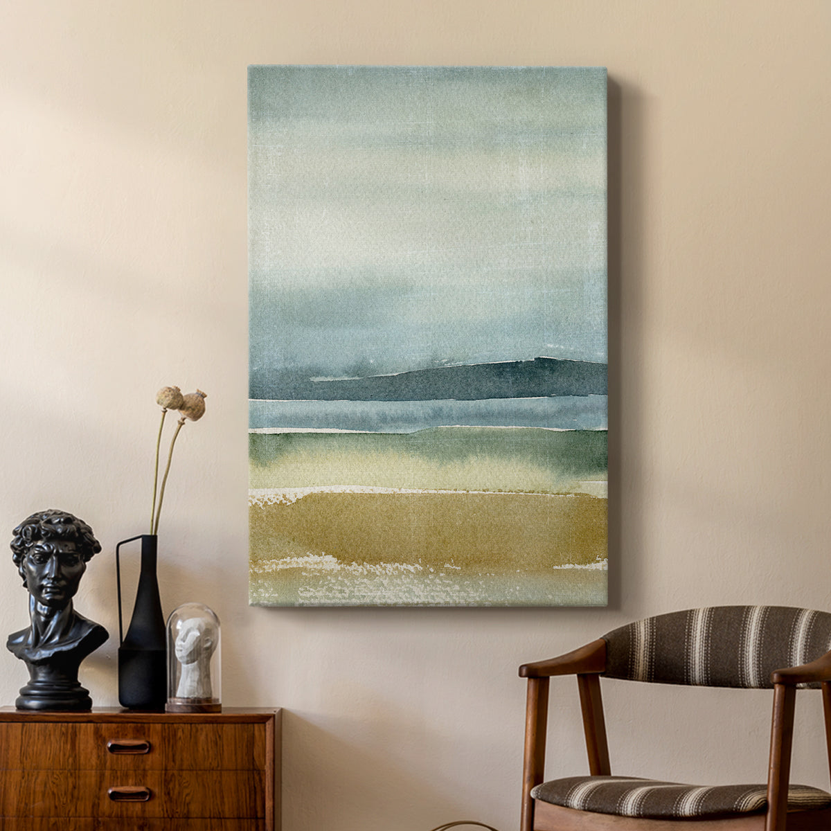 Ochre Outlook I - Canvas Art Print