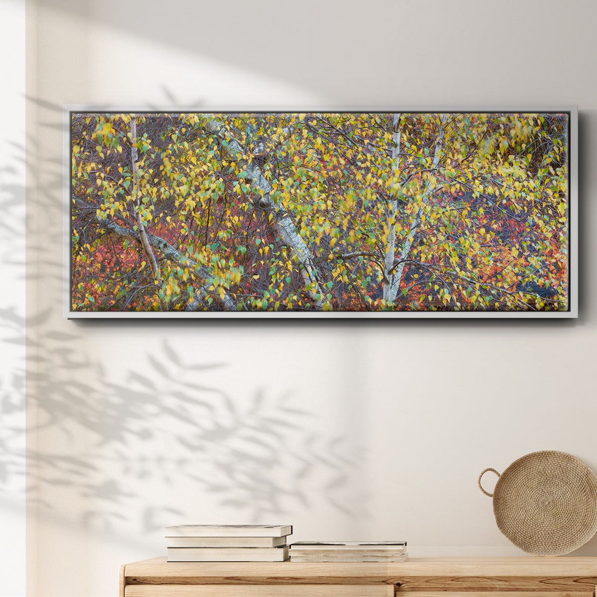 Tree Panorama IV - Floater Framed Canvas Print