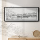 Pont du Carroussel - Floater Framed Canvas Print