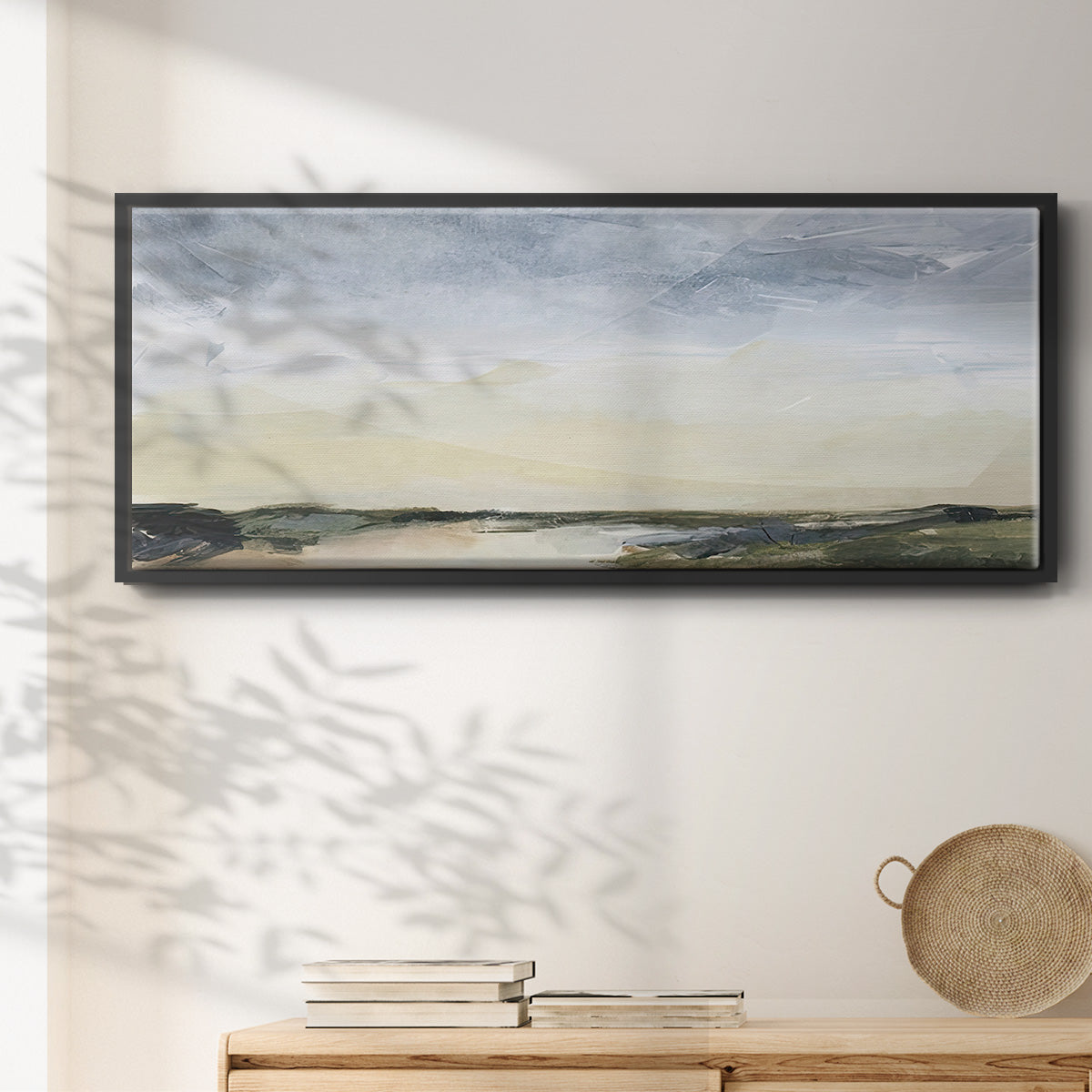 Green Ridge II - Floater Framed Canvas Print