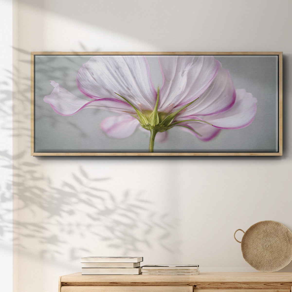 Textured Floral - Floater Framed Canvas Print