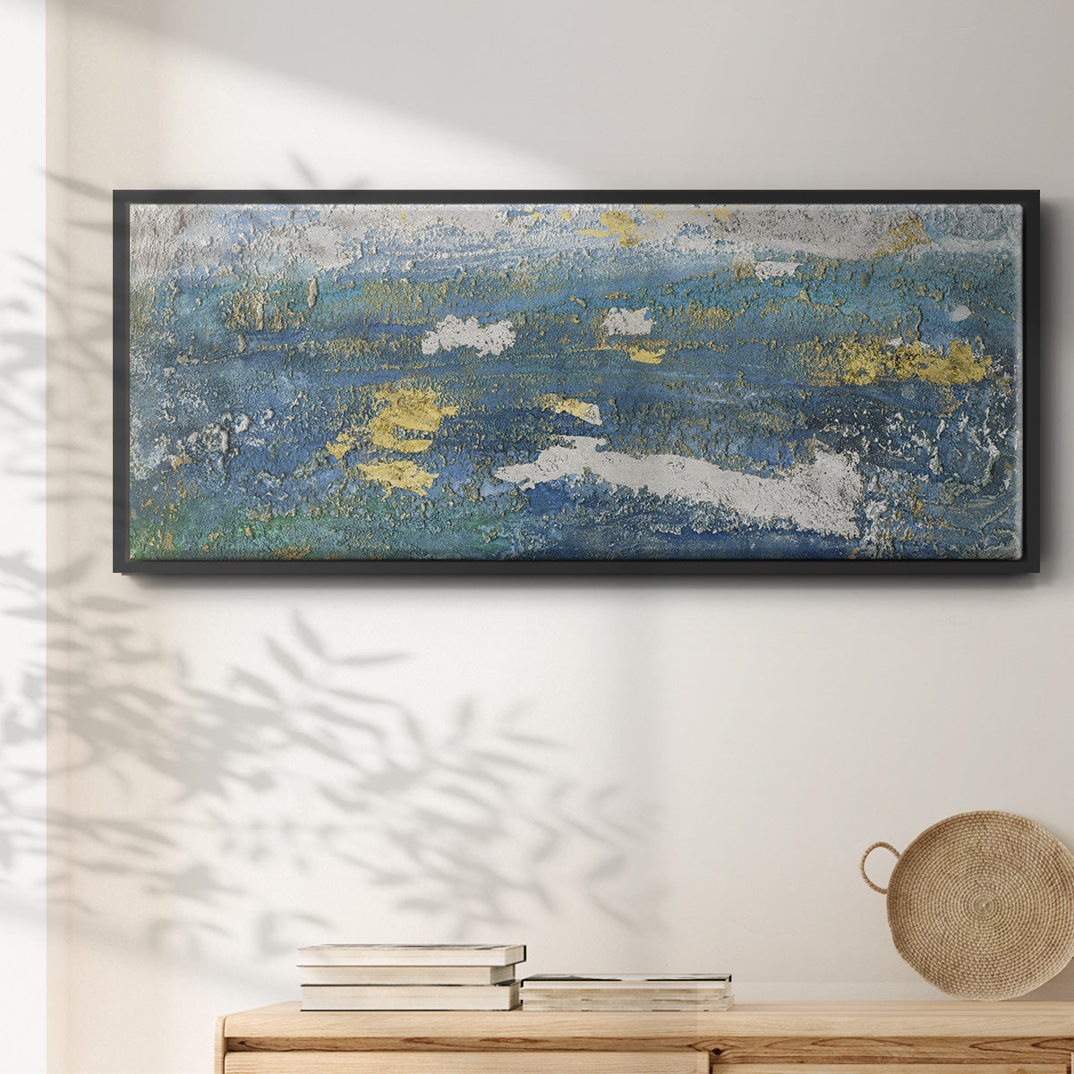Sparkling Sea II - Floater Framed Canvas Print