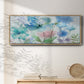 Mingled Blues - Floater Framed Canvas Print