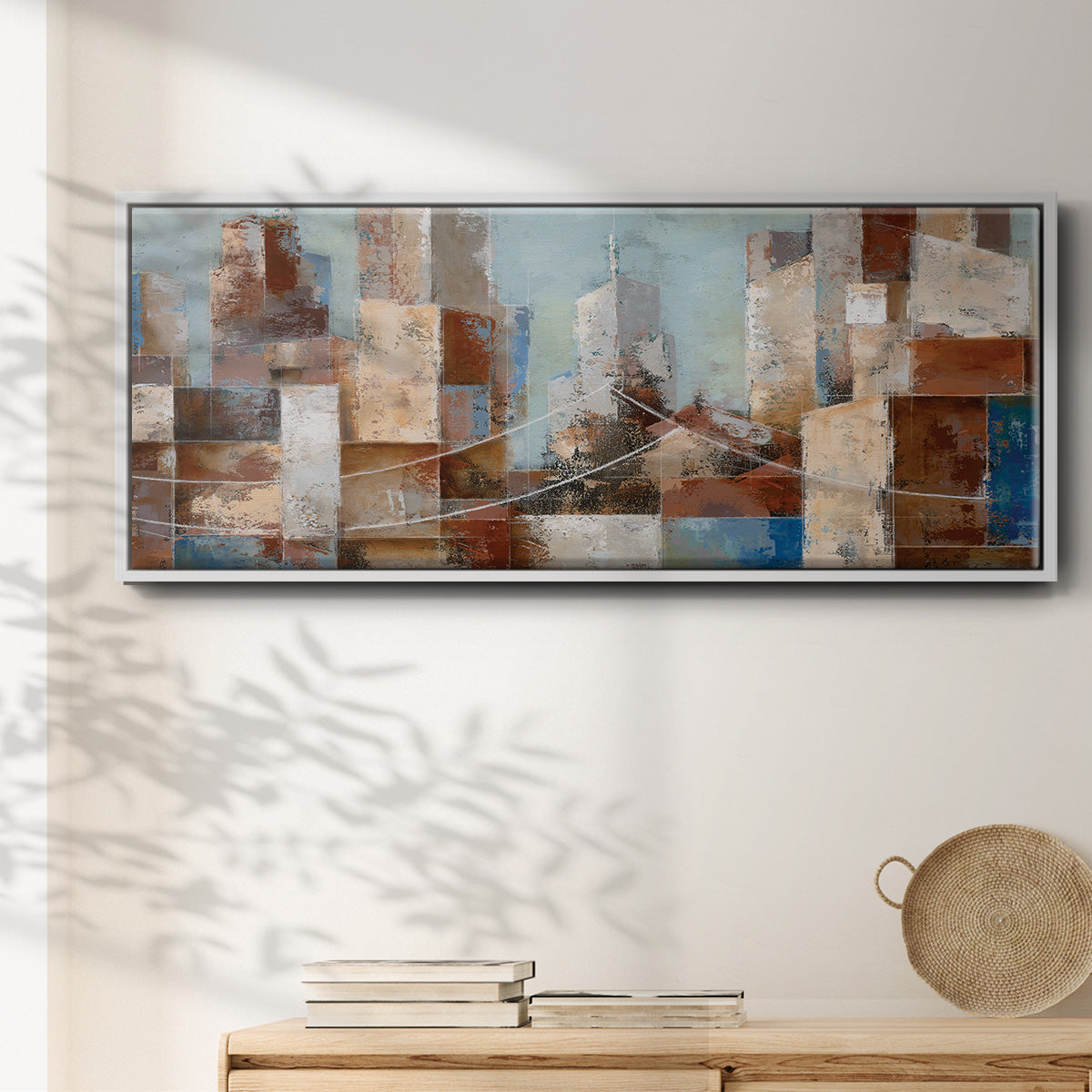 Cityscape - Floater Framed Canvas Print