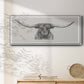 Longhorn Bull - Floater Framed Canvas Print