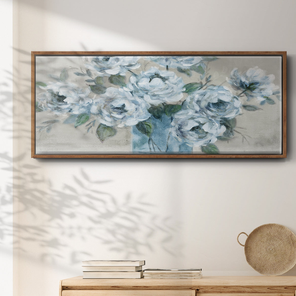 Tender Roses - Floater Framed Canvas Print