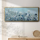 Teal Light Garden - Floater Framed Canvas Print