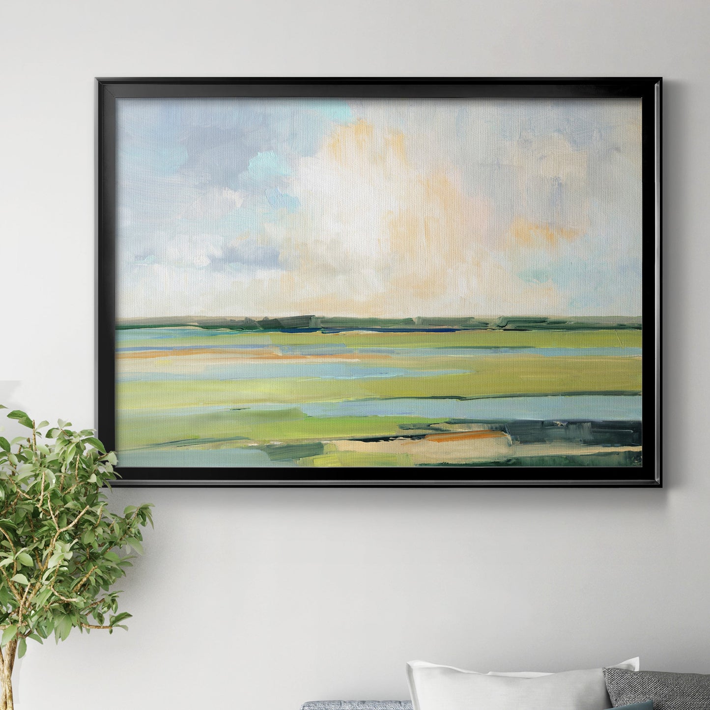 Pastel Horizon I Premium Classic Framed Canvas - Ready to Hang