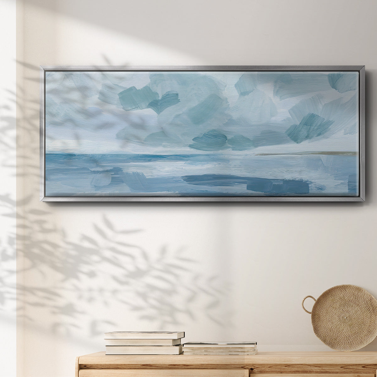 Calm Seascape II - Floater Framed Canvas Print