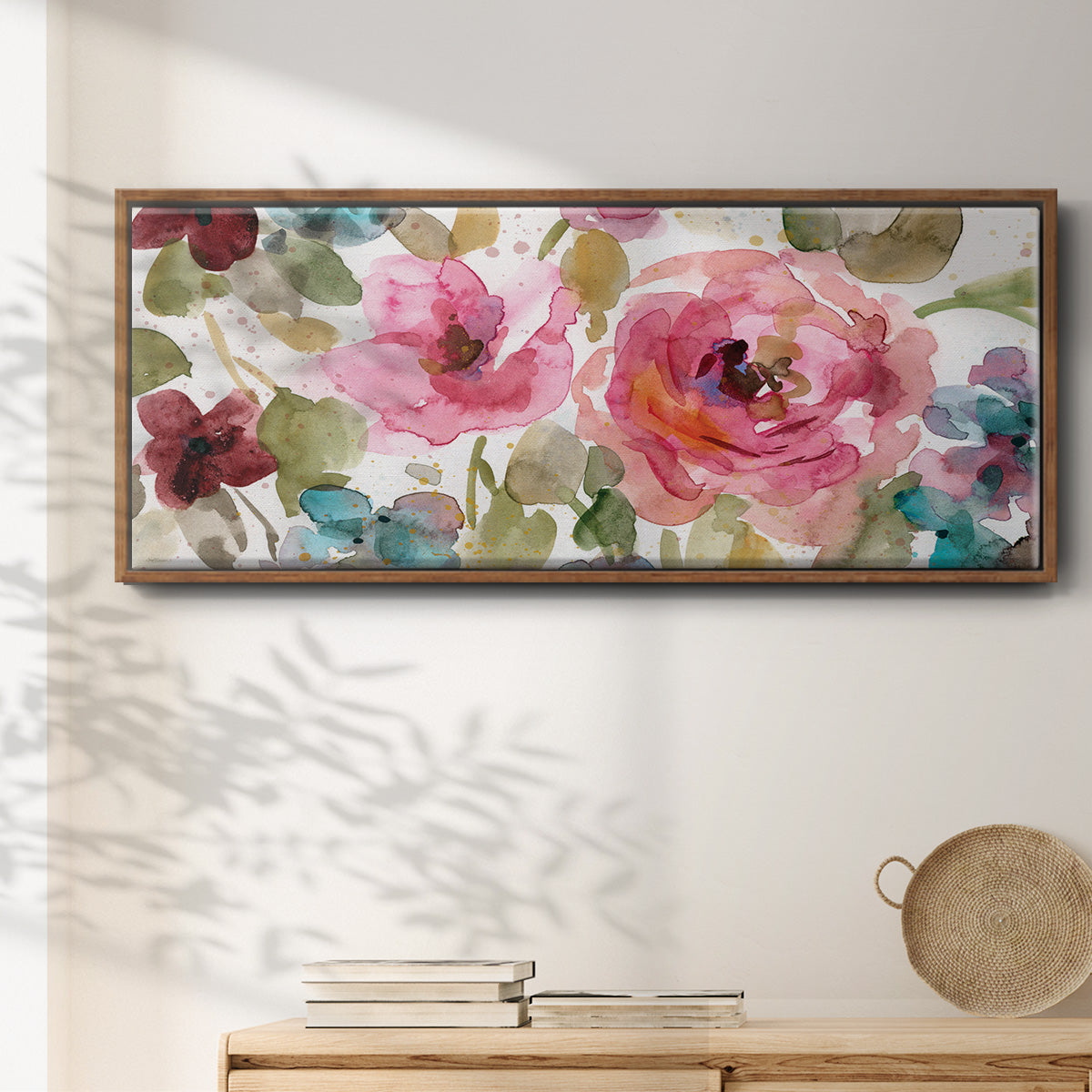 Garden Palette I - Floater Framed Canvas Print