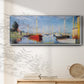 Pleasure Boats at Argenteuil - Floater Framed Canvas Print
