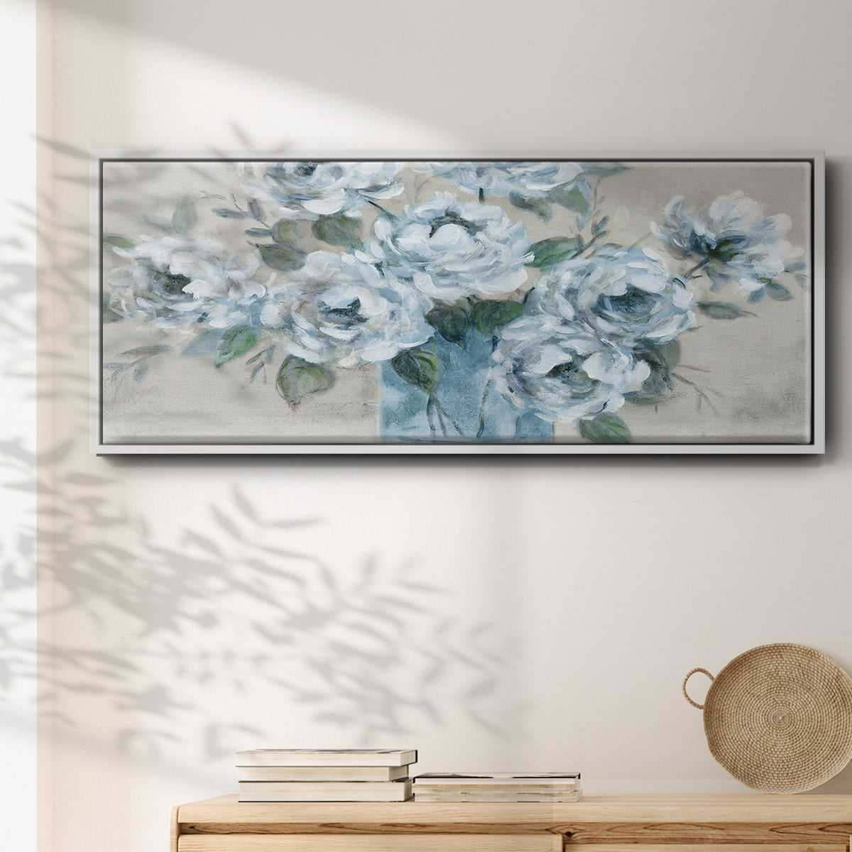 Tender Roses - Floater Framed Canvas Print