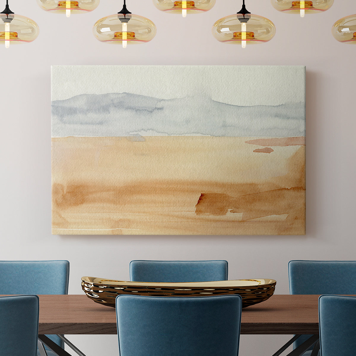 Ash Blue Horizon II - Canvas Art Print