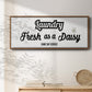 Daisy Laundry - Floater Framed Canvas Print