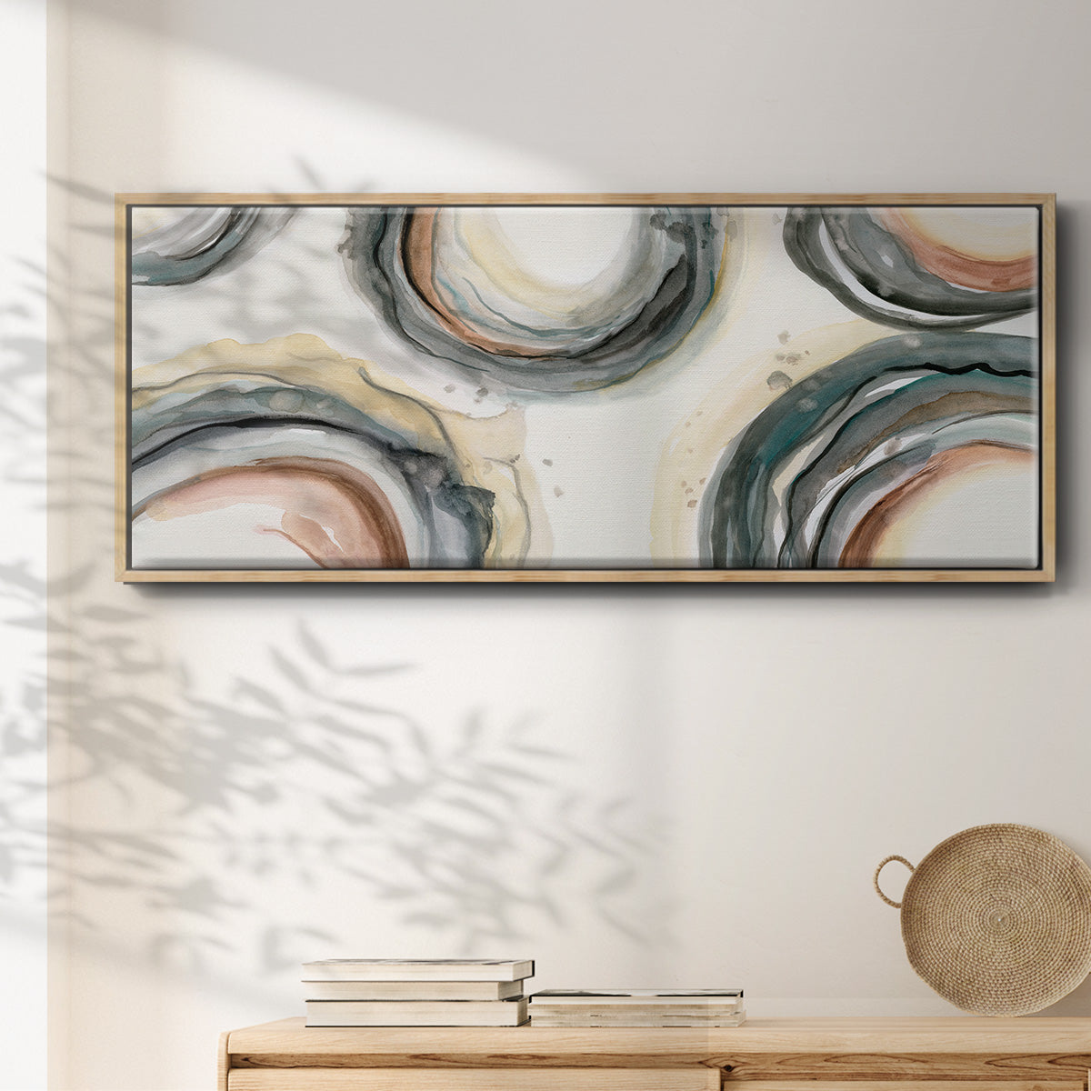 Elasticity - Floater Framed Canvas Print