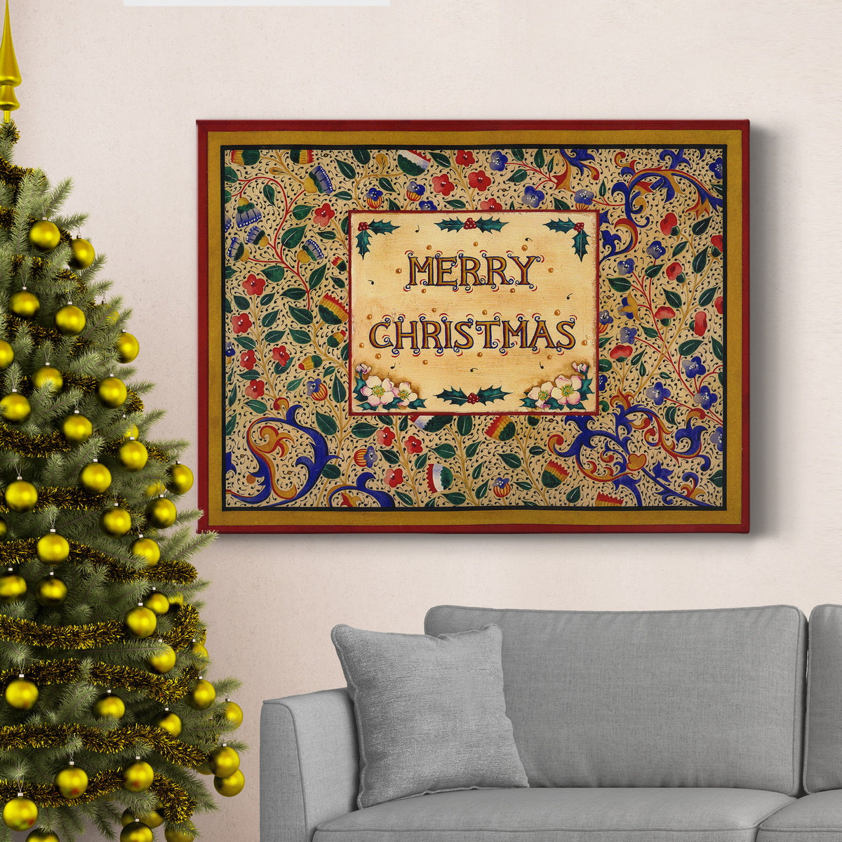 Xmas Sign - Premium Gallery Wrapped Canvas  - Ready to Hang