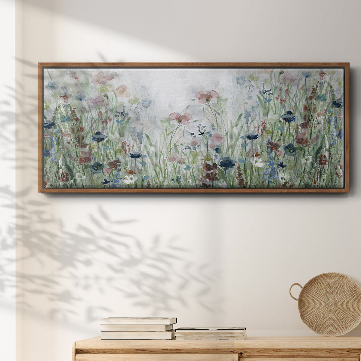 Wildflower Fields - Floater Framed Canvas Print