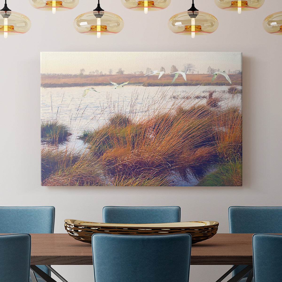 Marshland Hues I - Canvas Art Print