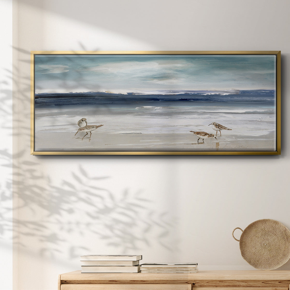 Sandpiper Bay - Floater Framed Canvas Print