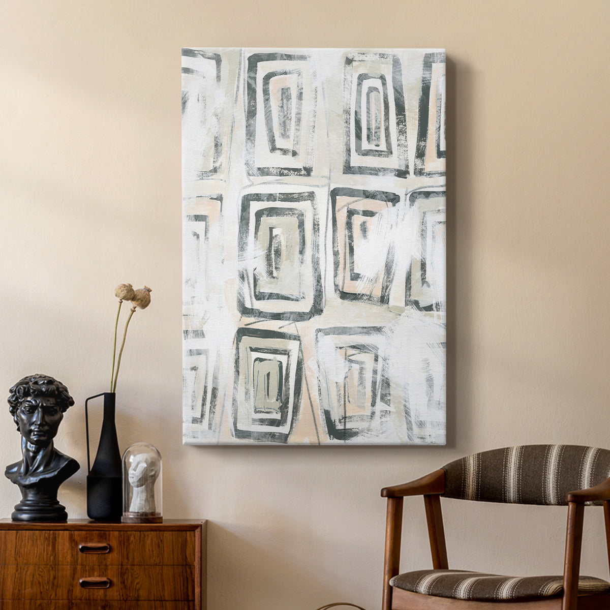 Sand Glyphs IV - Canvas Art Print