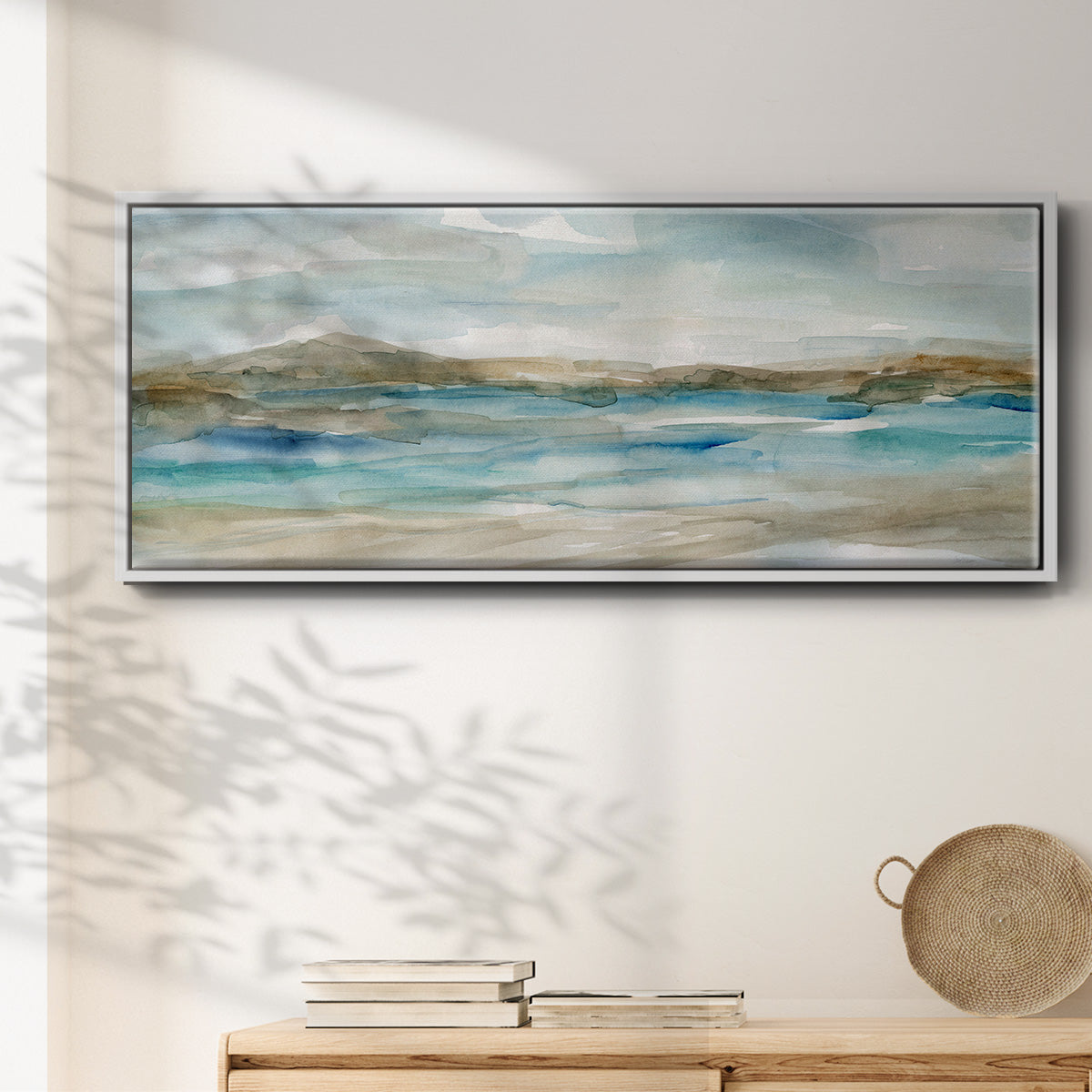 Peaceful Beach II - Floater Framed Canvas Print