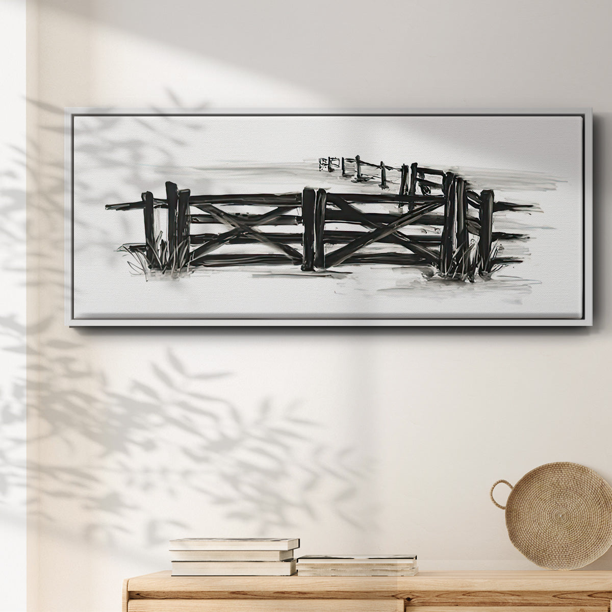 European Farm Collection XII - Floater Framed Canvas Print