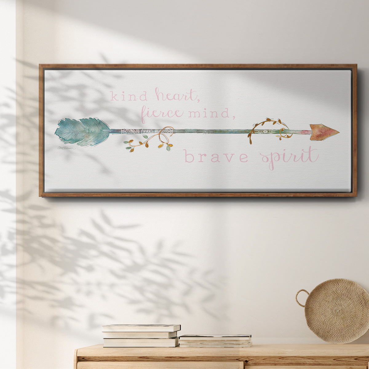 Brave Spirit - Floater Framed Canvas Print