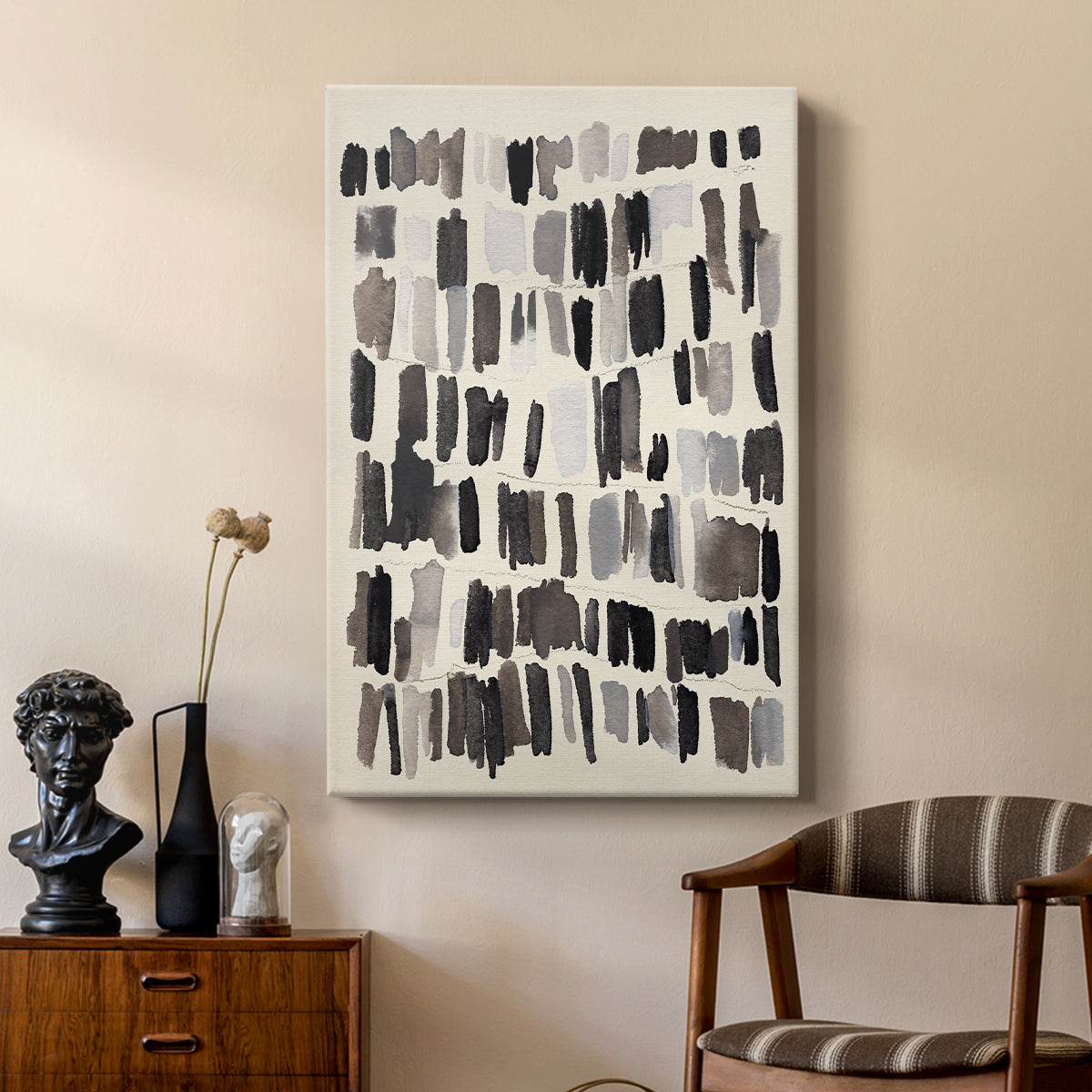 Chalk and Flint IV - Canvas Art Print