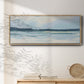 Cream Coastline I - Floater Framed Canvas Print